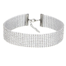 Load image into Gallery viewer, Crystal Choker Rhinestone Necklace Women Jewelry Accessories Silver Color Chain Punk Gothic Chokers Collier