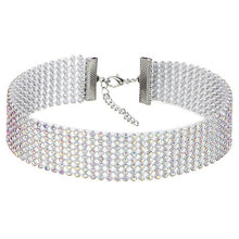 Load image into Gallery viewer, Crystal Choker Rhinestone Necklace Women Jewelry Accessories Silver Color Chain Punk Gothic Chokers Collier