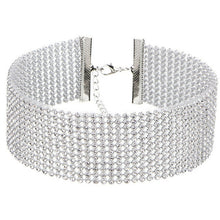 Load image into Gallery viewer, Crystal Choker Rhinestone Necklace Women Jewelry Accessories Silver Color Chain Punk Gothic Chokers Collier