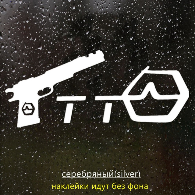 15*35cm Car Truck Waterproof Decal funny car sticker vinyl decal silver/black for auto car stickers styling