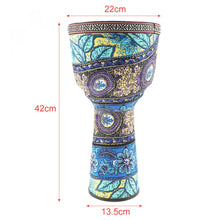 Load image into Gallery viewer, 4/6/8.5 Inch High Quality Professional African Djembe Drum Colorful Wood Good Sound Traditional Musical Instrument
