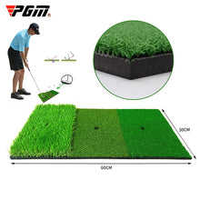 Load image into Gallery viewer, Golf Hitting Mat 3 Practice Grasses with Rubber Tee Hole Golf Training Aids Indoor Outdoor Tri-Turf Golf Hitting Grass Golf Mats