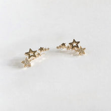 Load image into Gallery viewer, Stylish Star Womens Earrings Shiny White Zircon Exquisite Versatile Female Earring Star Ear Cuff Fashion Jewelry Choose Color