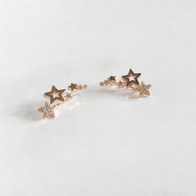Load image into Gallery viewer, Stylish Star Womens Earrings Shiny White Zircon Exquisite Versatile Female Earring Star Ear Cuff Fashion Jewelry Choose Color
