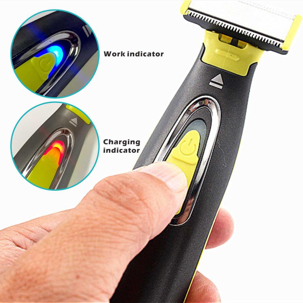 Washable Rechargeable Electric Shaver Beard Razor Body Trimmer Men Shaving Machine Hair Face Care Cleaning