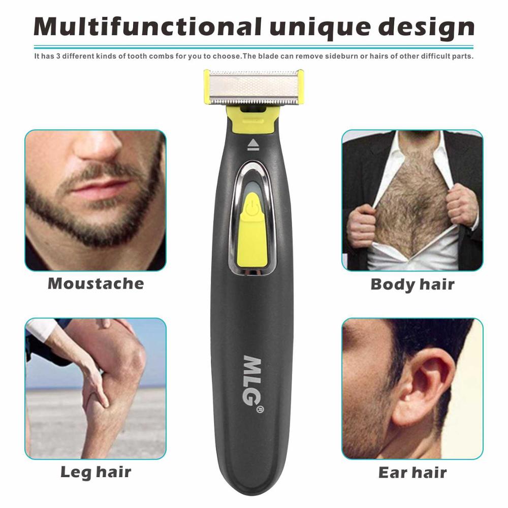 Washable Rechargeable Electric Shaver Beard Razor Body Trimmer Men Shaving Machine Hair Face Care Cleaning