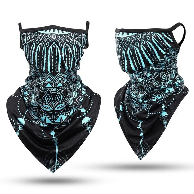 3D Headband Paisley Neck Gaiter Tube Scarves Hanging Ear Cover Scarf Breathable Windproof Face Mask Guard Bandana Men Women