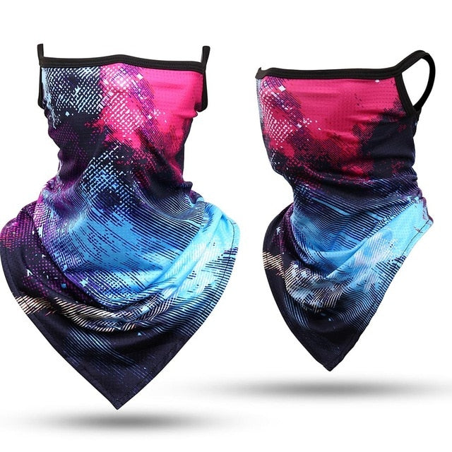 3D Headband Paisley Neck Gaiter Tube Scarves Hanging Ear Cover Scarf Breathable Windproof Face Mask Guard Bandana Men Women