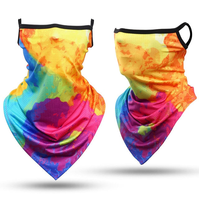 3D Headband Paisley Neck Gaiter Tube Scarves Hanging Ear Cover Scarf Breathable Windproof Face Mask Guard Bandana Men Women