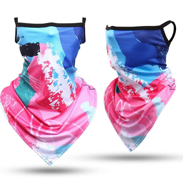 3D Headband Paisley Neck Gaiter Tube Scarves Hanging Ear Cover Scarf Breathable Windproof Face Mask Guard Bandana Men Women