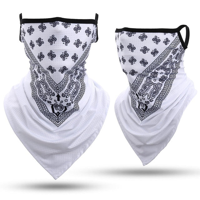 3D Headband Paisley Neck Gaiter Tube Scarves Hanging Ear Cover Scarf Breathable Windproof Face Mask Guard Bandana Men Women