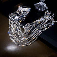 Load image into Gallery viewer, Full Size Rhinestone Hairpins for Women Bijoux Long Tassel Crystal Hair Accessories Wedding Banquet Date Jewelry