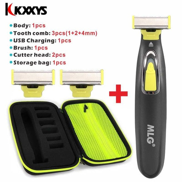 Washable Rechargeable Electric Shaver Beard Razor Body Trimmer Men Shaving Machine Hair Face Care Cleaning