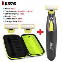 Load image into Gallery viewer, Washable Rechargeable Electric Shaver Beard Razor Body Trimmer Men Shaving Machine Hair Face Care Cleaning