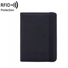 Load image into Gallery viewer, Elastic Band Leather Travel Passport Cover RFID Blocking For Cards Wallet Passport Holder Document Organizer Case Men Women
