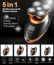 Load image into Gallery viewer, Waterproof Electric Shaver Razor for Men Beard Hair Trimmer Rechargeable Bald Head Shaving Machine LCD Display Grooming Kit