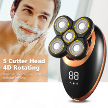 Load image into Gallery viewer, Waterproof Electric Shaver Razor for Men Beard Hair Trimmer Rechargeable Bald Head Shaving Machine LCD Display Grooming Kit