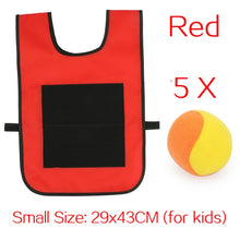 Load image into Gallery viewer, Outdoor Sport Game Props Vest Sticky Jersey Vest Game Vest Waistcoat With Sticky Ball Throwing Toys For Children Kids Sports Toy