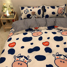 Load image into Gallery viewer, 6-Styles Boys Girls Bedding Set Fashion Flat Sheets Adult Children Bed Linen Duvet Quilt Cover Pillowcase Cute Cartoon Bear Bedding