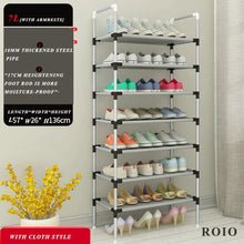 Load image into Gallery viewer, Multi-Level Shoe Cabinet Easy to Install Shoes Shelf Organizer Space-saving Stand Holder Entryway Home Dorm Tall Narrow Shoe Rack
