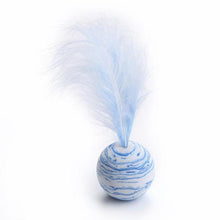Load image into Gallery viewer, 1pc Super Funny Cat Toy Star Ball Plus Feather Light Material Foam Ball Throwing Toy Star Texture Ball Feather Toy For Dog Cat New