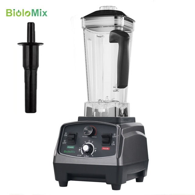BioloMix 3HP 2200W Heavy Duty Commercial Grade Blender Mixer Juicer Fruit Food Processor Ice Smoothies BPA Free Timer 2L Jar