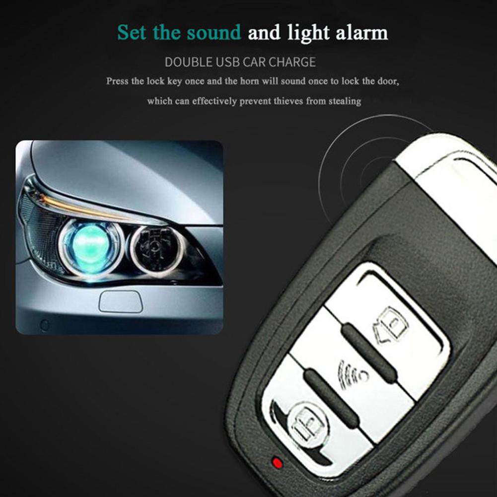 12V Car SUV Keyless Entry System Engine Start Alarm System One-button Push Start System Remote Starter Stop Car Accessories