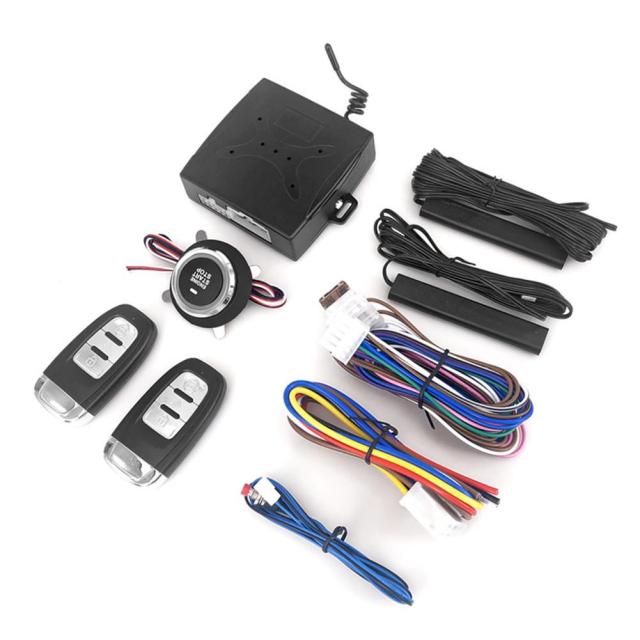 12V Car SUV Keyless Entry System Engine Start Alarm System One-button Push Start System Remote Starter Stop Car Accessories