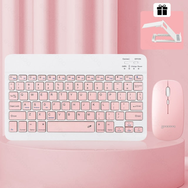 14-Styles Bluetooth Keyboard Mini Bluetooth Keyboard and Wireless Mouse Great for Computers Touchpad iPad Cellphone Gift Choose Color