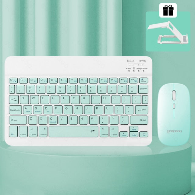 14-Styles Bluetooth Keyboard Mini Bluetooth Keyboard and Wireless Mouse Great for Computers Touchpad iPad Cellphone Gift Choose Color