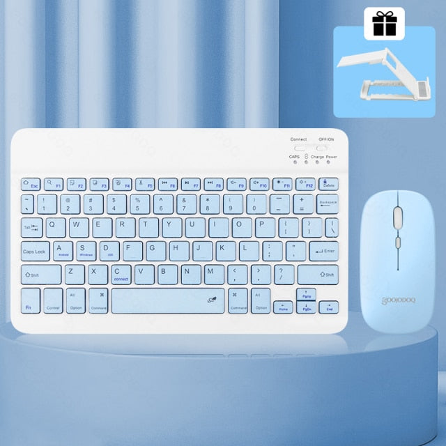 14-Styles Bluetooth Keyboard Mini Bluetooth Keyboard and Wireless Mouse Great for Computers Touchpad iPad Cellphone Gift Choose Color