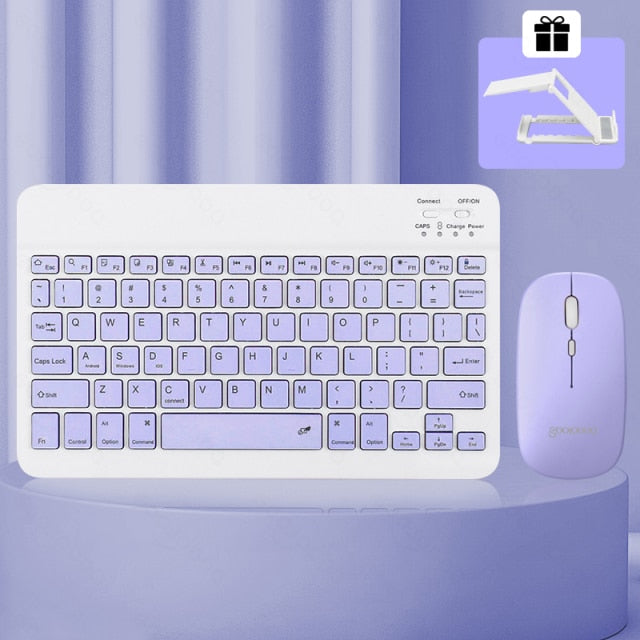 14-Styles Bluetooth Keyboard Mini Bluetooth Keyboard and Wireless Mouse Great for Computers Touchpad iPad Cellphone Gift Choose Color