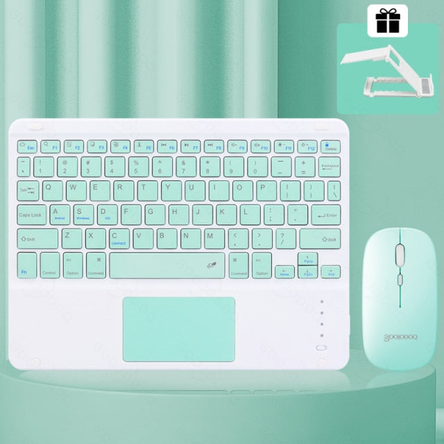 14-Styles Bluetooth Keyboard Mini Bluetooth Keyboard and Wireless Mouse Great for Computers Touchpad iPad Cellphone Gift Choose Color