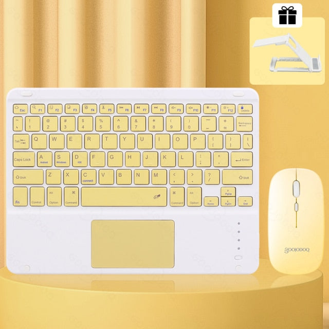 14-Styles Bluetooth Keyboard Mini Bluetooth Keyboard and Wireless Mouse Great for Computers Touchpad iPad Cellphone Gift Choose Color