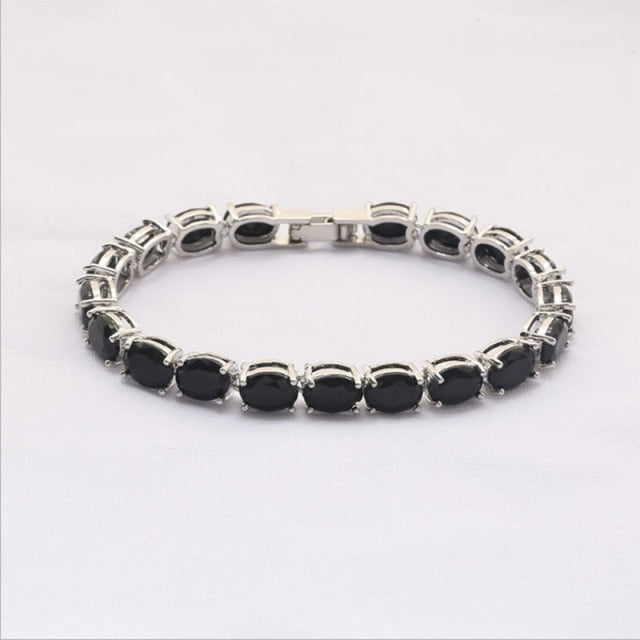 4mm Iced Out Chain Cubic Zirconia Tennis Bracelet Bracelets For Women Men Gold Silver Color Bracelet CZ Chain Jewelry Great Gift