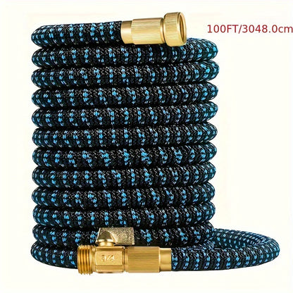 Super-Duty 3/4 Expandable Garden Hose - Magic Flexible & High-Pressure Resistant - Ideal for Car Wash & Lawn Irrigation - Telescopic Design, 4 Sizes, 2 Colors, American Standard
