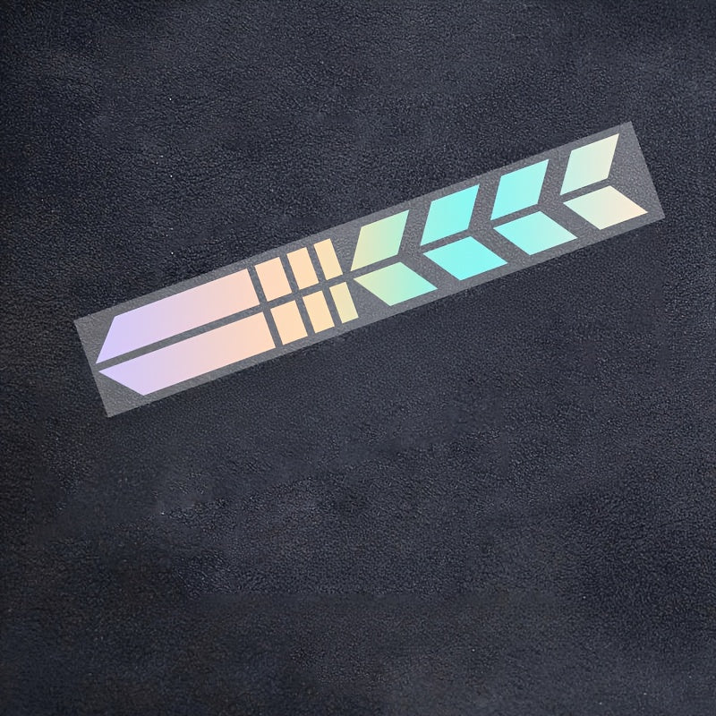 High-Visibility Reflective Stickers for Motorcycles, Helmets & Cars - Waterproof & Sun-Resistant PVC Labels