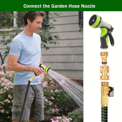 6 Sets, Garden Hose Quick Connector, Solid Brass 3/4 Inch GHT Thread Fitting No-Leak, Water Hose Female And Male Easy Connect