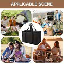 Load image into Gallery viewer, 2 Pack XXL Cooler Bag And Insulated Grocery Bags For Food Delivery, Collapsible Cooler. Reusable Shopping Bags For Groceries With Zippered Top, Foldable, Heavy-Duty, Stands Upright
