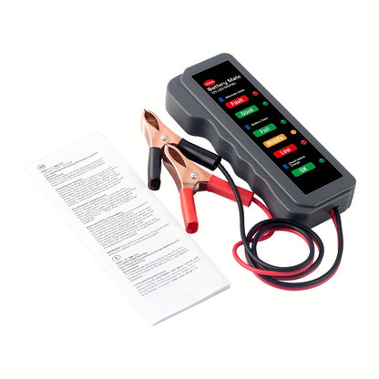Mini 12V Car Battery Tester Digital Alternator Tester 6LED Lights Detect Display Car Tool Auto Battery Tester For Car Motorcycle