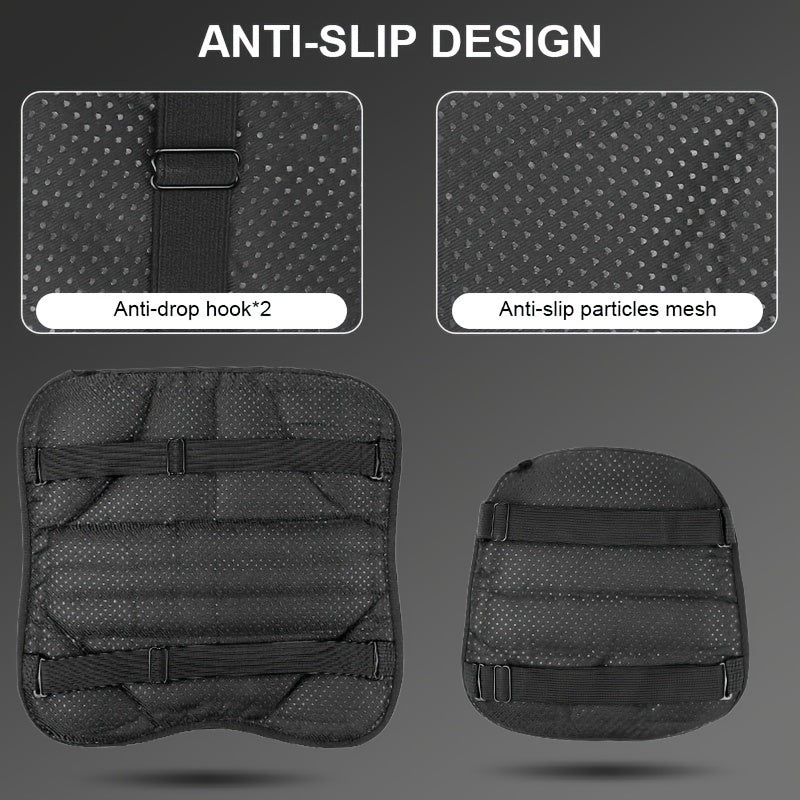 Universal Motorcycle Seat Cushion Cover - Premium Lycra Fabric, Breathable, Shock-Absorbing, Non-Inflatable - Compatible with Most Motorcycles, Front and Rear Seat, Comfort and Support Accessory