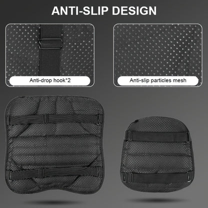 Universal Motorcycle Seat Cushion Cover - Premium Lycra Fabric, Breathable, Shock-Absorbing, Non-Inflatable - Compatible with Most Motorcycles, Front and Rear Seat, Comfort and Support Accessory