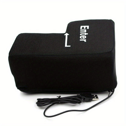 Big Enter Key, Super Large Enter Key Computer USB Enter Key Adult Venting Pillow Nap Pillow Decompression
