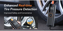 Load image into Gallery viewer, Tire Inflator Portable Air Compressor, 12V DC Auto Air Pump for Car Tires, 150PSI Electric Tire Pump with Digital Pressure Gauge, LED Light for Car Motorcycle Bike Ball, Car Accessories, for DC only.
