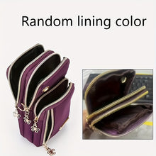 Load image into Gallery viewer, Mini Fashion Cellphone Bag, Trendy Zipper Crossbody Bag, Women&#39;s Casual Handbag, Card Holder &amp; Purse
