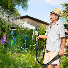 Load image into Gallery viewer, 1 Roll, Expandable Garden Hose, Water Hose With 10 Function Spray Nozzle, Extra Strength 3750D, Durable 4-Layers Latex Flexible Hose With 3/4&quot; Solid Brass Fittings
