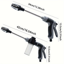 Load image into Gallery viewer, [High-Pressure Water Gun] High-Pressure Quick Connect Adapters Car Washing Water Gun | Universal 3/4 &amp; 1/2 Inch Multi-Purpose Garden Hose Nozzle with Foam Tank - Compact &amp; Adjustable for Cars, Gardens, Pets &amp; Outdoor Cleaning

