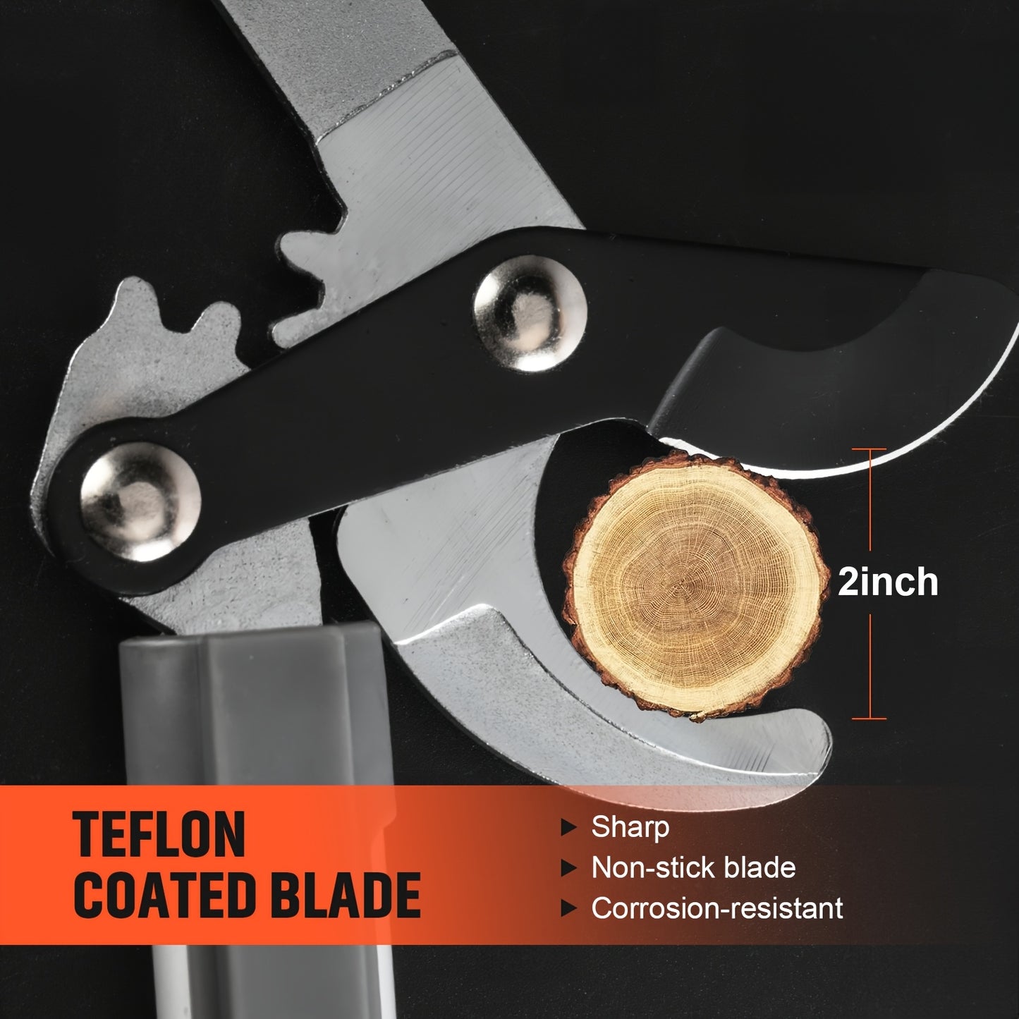 [Heavy-duty] 18/38 Inch Extendable Tree Pruning Shears | Heavy-duty Non Stick Sharp Edged Steel Blades | Branch Cutters With A Diameter Of Up To 2 Inches | Manual Hedge Shears For Shaping And Trimming Shrubs, Garden Tools