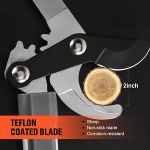 [Heavy-duty] 18/38 Inch Extendable Tree Pruning Shears | Heavy-duty Non Stick Sharp Edged Steel Blades | Branch Cutters With A Diameter Of Up To 2 Inches | Manual Hedge Shears For Shaping And Trimming Shrubs, Garden Tools