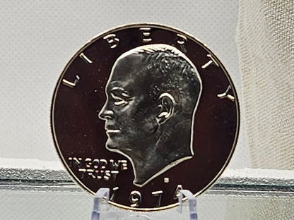 1974 Ike Liberty One Dollar Round 1 oz Coin Gem BU Beautiful Perfect Shinny Coin